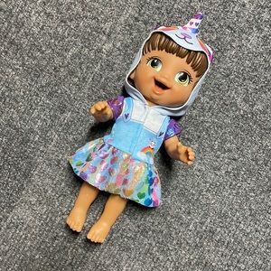 Baby Alive tinycorns doll, panda unicorn